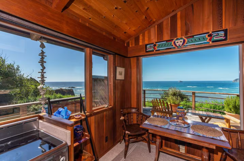 Enjoy Both Ocean and Forest Views at This Airbnb Near Redwood National